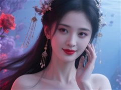 美艳的人鱼公主鞠婧祎AI美出新境界